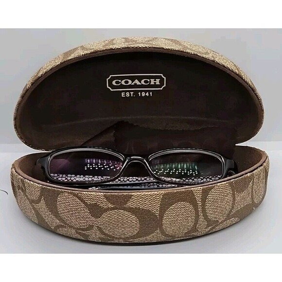 Coach Eyeglasses Frame MARLIE (533) Brown With Logo Case - Picture 1 of 8